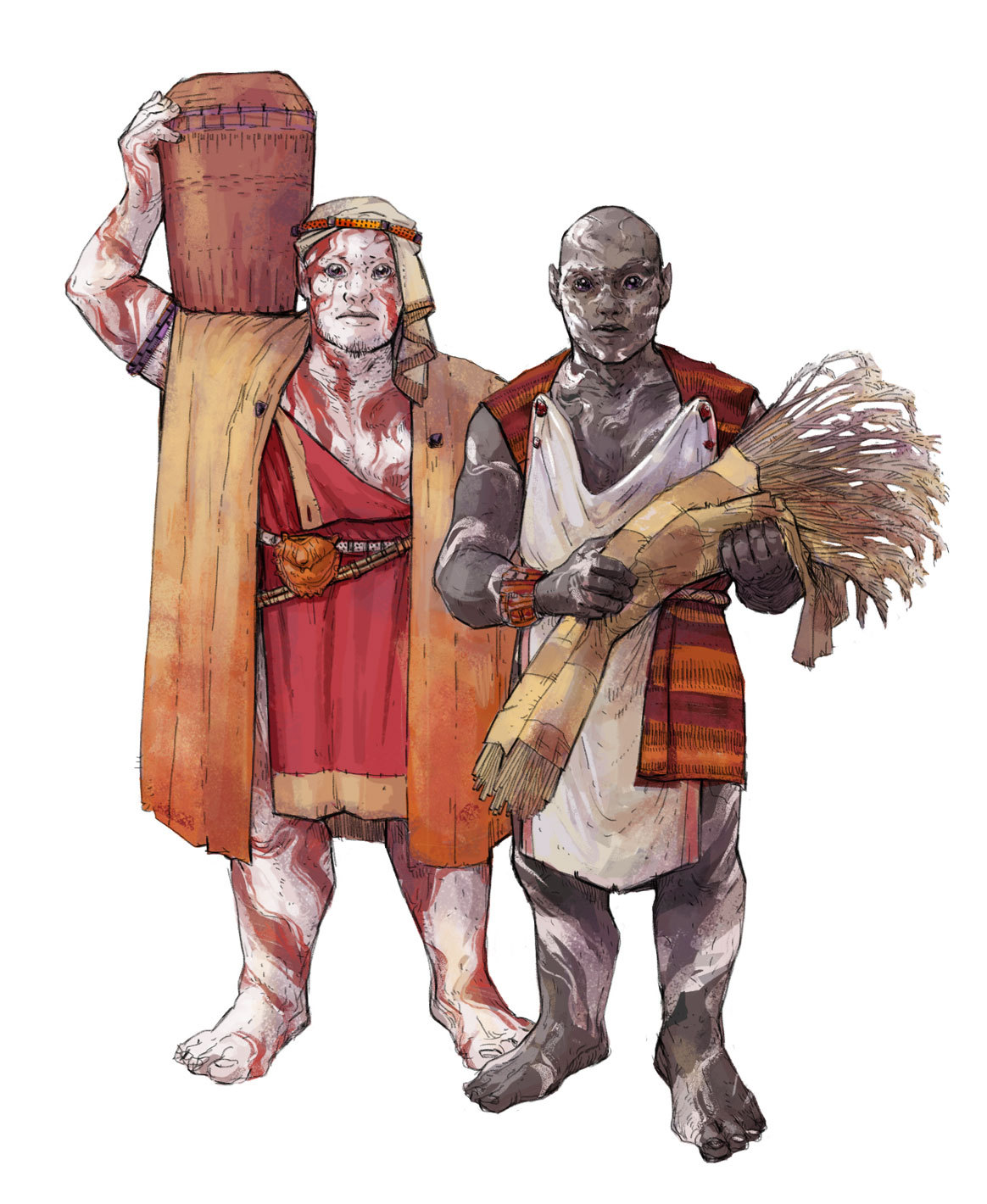 Parshmen laborers in workform